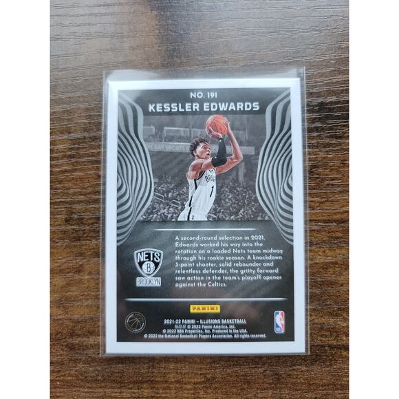 Kessler Edwards 2021-2022 Panini Illusions #191 - Rookie - Nets - Fresh Pull - Picture 2 of 2